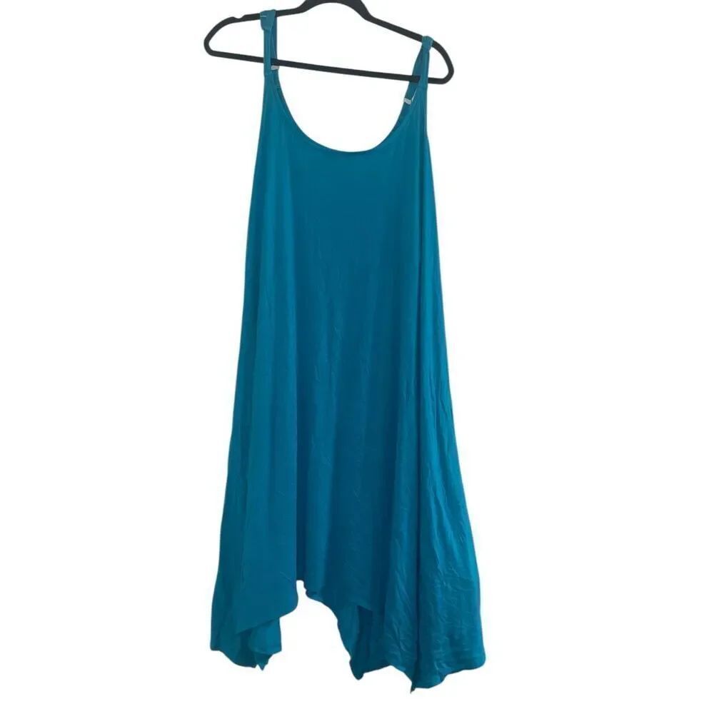 ✨Torrid Midi Jersey Teal Trapeze Sz 4X Dress✨ - Picture 6 of 8